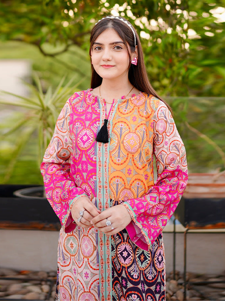 Rang Saaz โ Digital Printed Co-Ord Set (2-Piece Stitched)