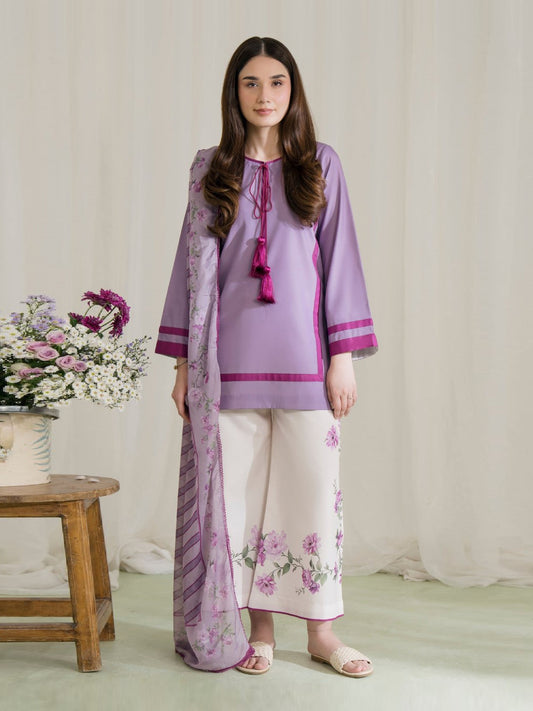 Lila Bloom β Lavender 3-Piece Dress (Stitched)