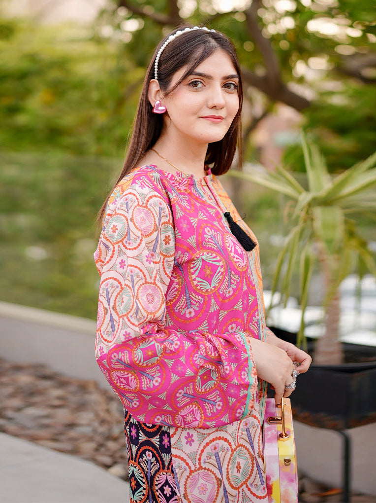 Rang Saaz โ Digital Printed Co-Ord Set (2-Piece Stitched)