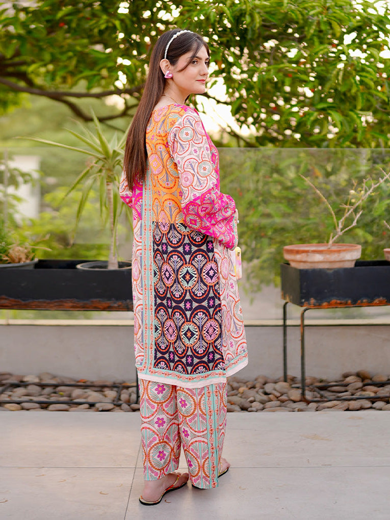 Rang Saaz โ Digital Printed Co-Ord Set (2-Piece Stitched)