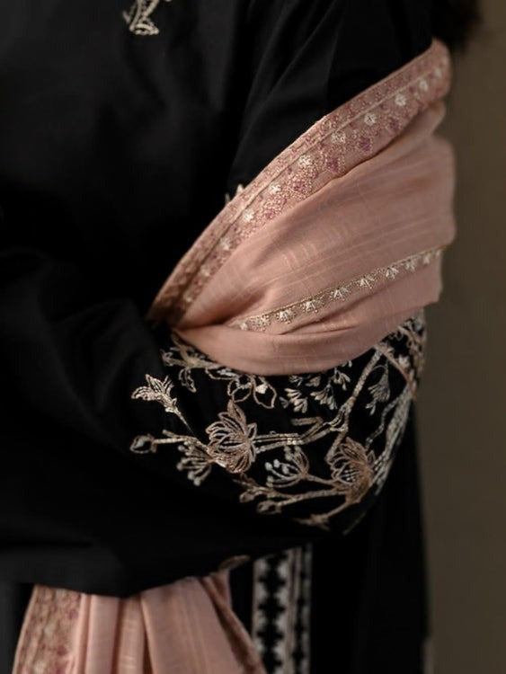 Zaib β Luxury Embroidered Co-Ord Set with Farshi Plazo