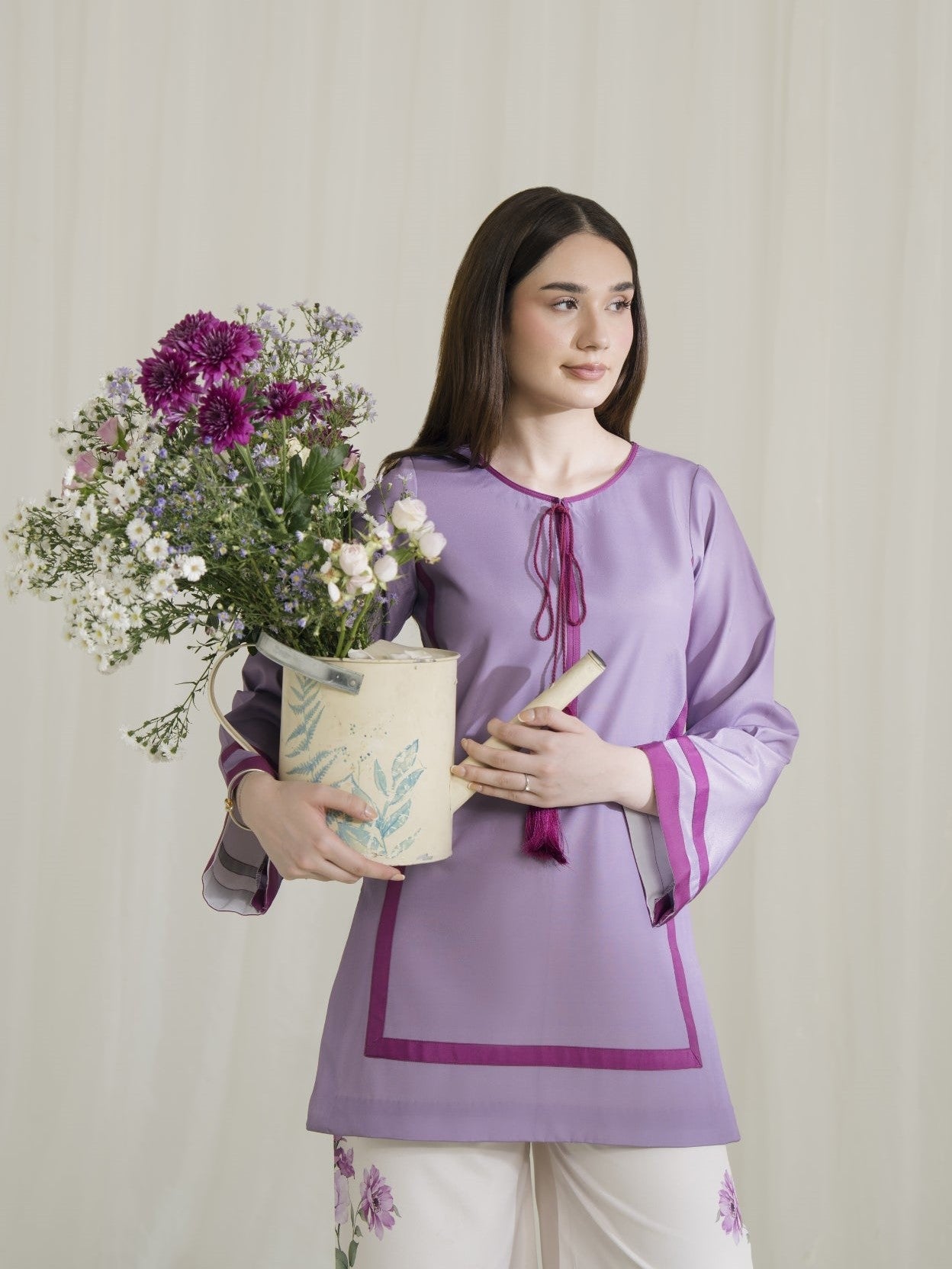 Lila Bloom β Lavender 3-Piece Dress (Stitched)
