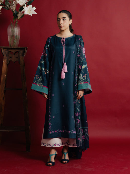 Shab-e-Ghum β Printed 3-Piece Dress (Stitched)