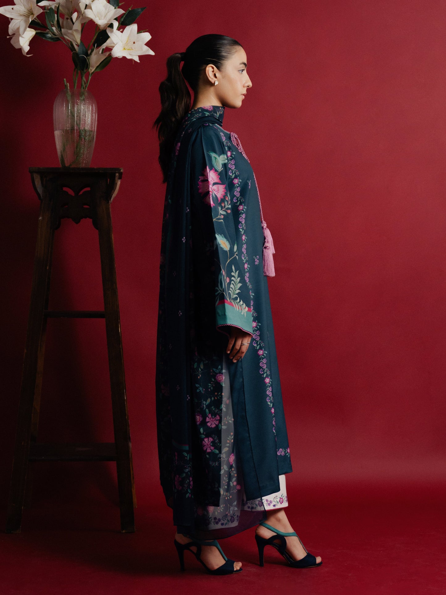 Shab-e-Ghum β Printed 3-Piece Dress (Stitched)