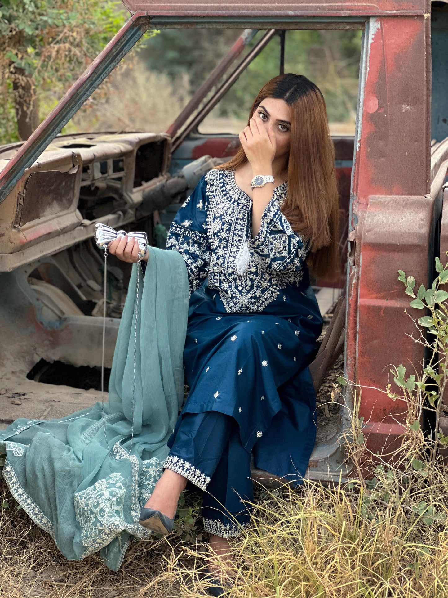 ZARA β Timeless Embroidered 3-Piece Set