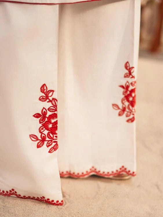 Alyana β Embroidered 2-Piece Arabic Lawn Set (Shirt & Plazo)