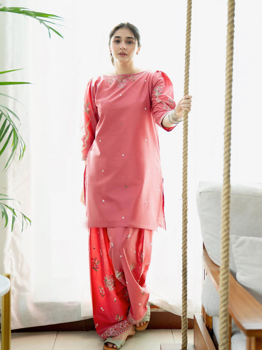 MEHAK – Embroidered Lawn 2-Piece Farshi Set