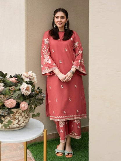 Meherbano – Embroidered Lawn 2-Piece Set (Stitched)