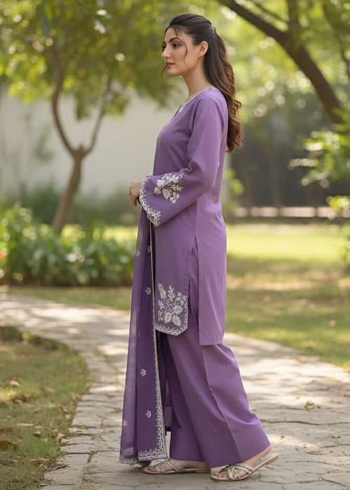 Lavender Grace Embroidered 3PC