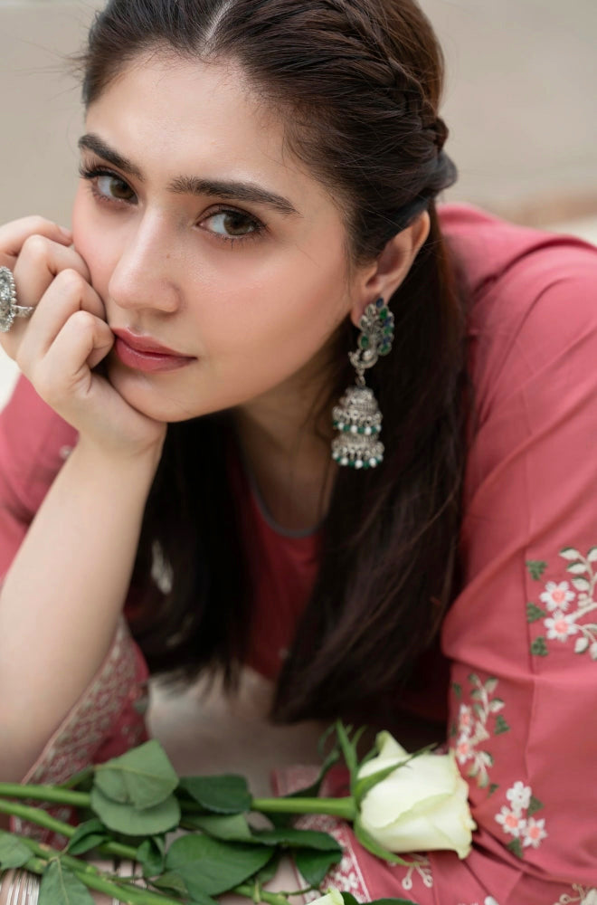 Meherbano – Embroidered Lawn 2-Piece Set (Stitched)