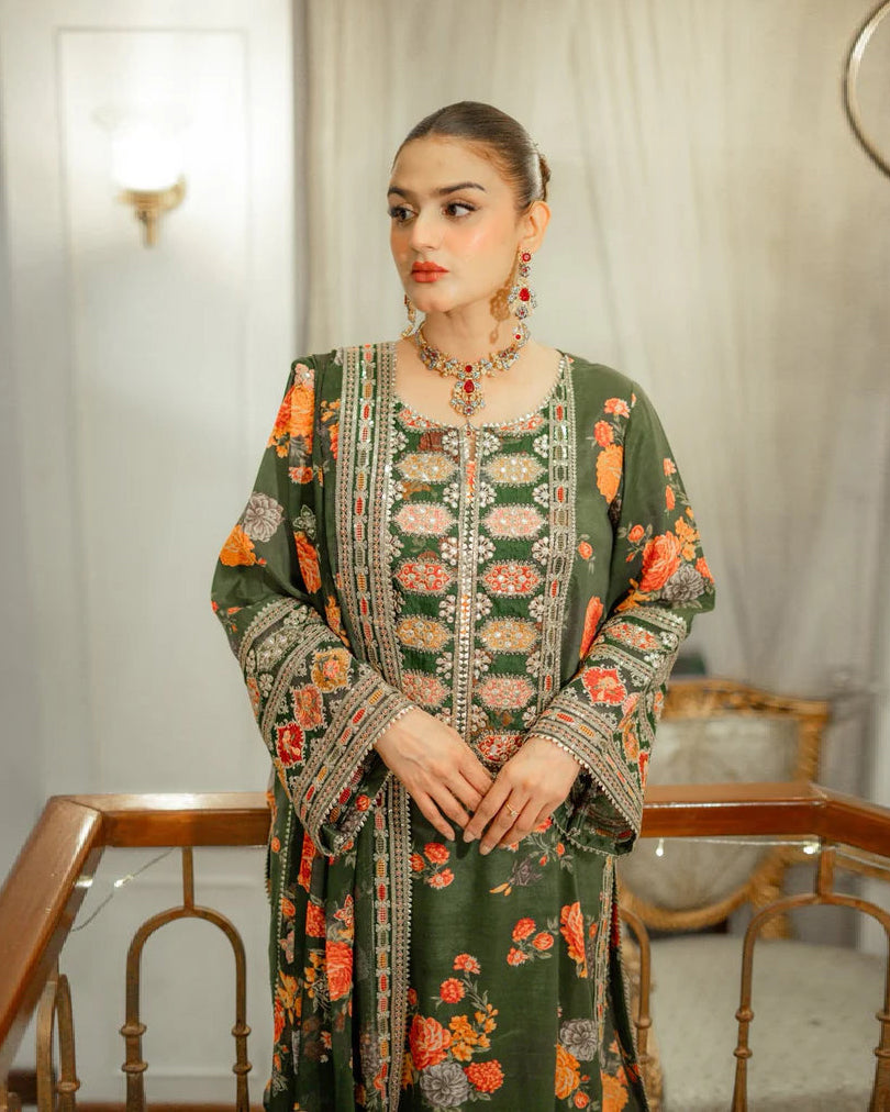 Saba Gul – Embroidered 3-Piece Dress (Stitched)