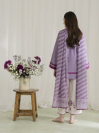 Lila Bloom – Lavender 3-Piece Dress (Stitched)