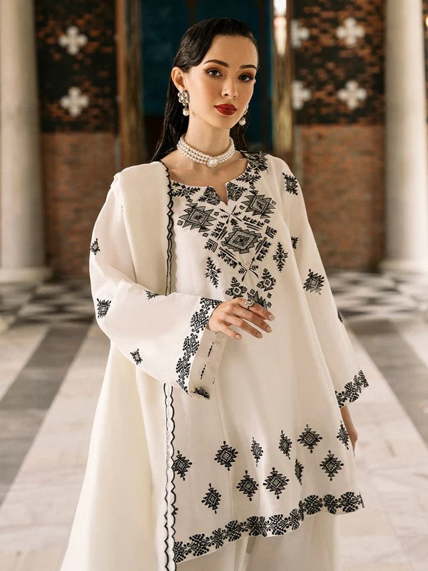 Juna – Dananeer Style Embroidered Lawn 3-Piece Set