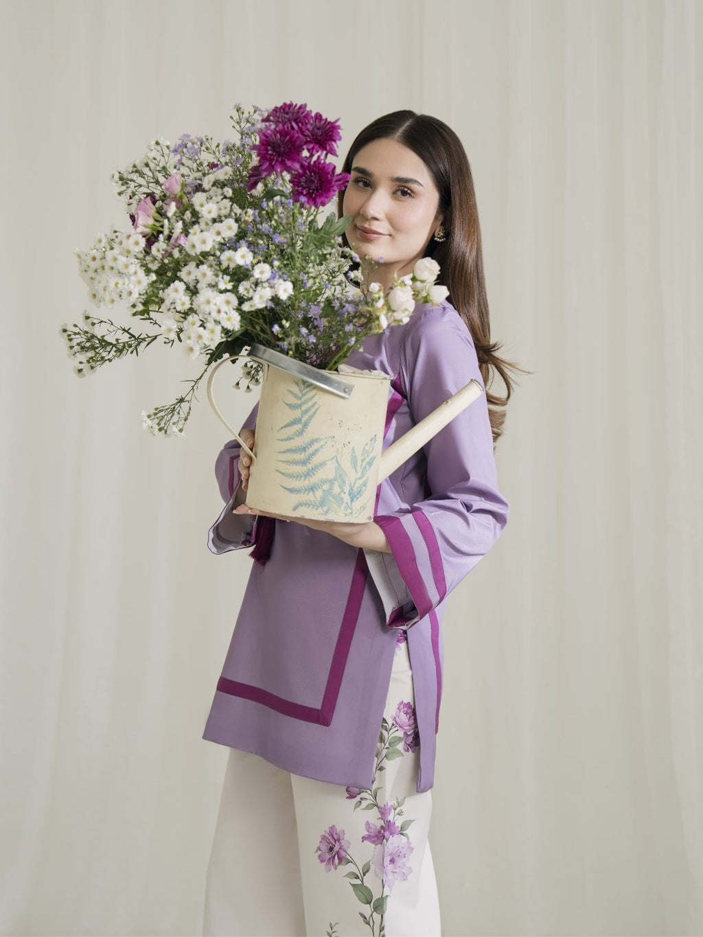 Lila Bloom – Lavender 3-Piece Dress (Stitched)