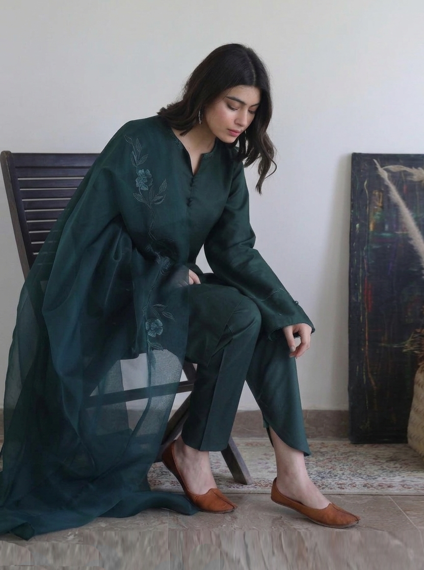 Sahiba Embroidery 3 Piece Dress