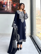 Zeenat Embroidered 3PC Dress