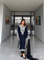 Zeenat Embroidered 3PC Dress