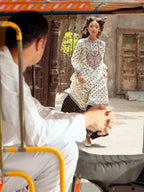 Hoor Polka Charm – 2-Piece Embroidered & Printed Set (Stitched)