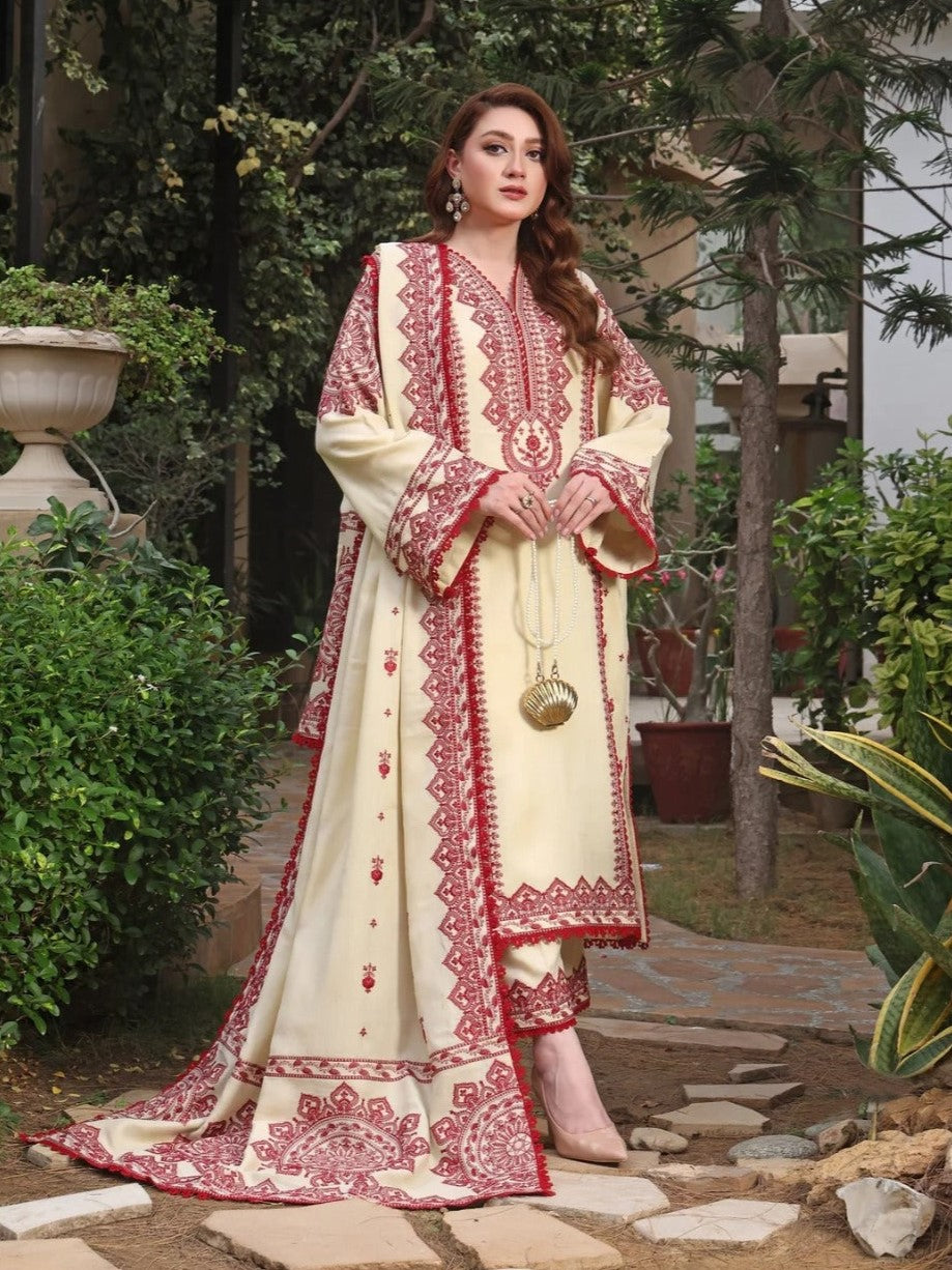 Sohbat Emb 3PC | Luxury Suit