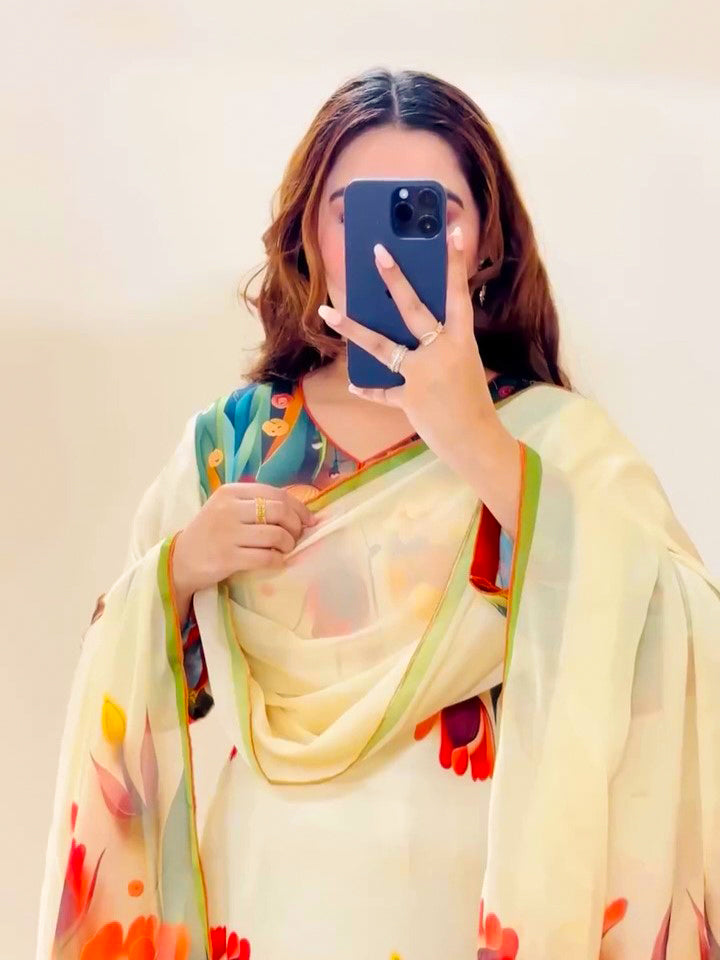 Inaya – Elegant Printed 3-Piece Suit