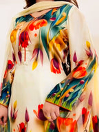 Inaya – Elegant Printed 3-Piece Suit