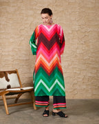 Rang Mehal – Vibrant Chevron Kurta