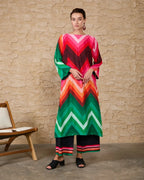 Rang Mehal – Vibrant Chevron Kurta