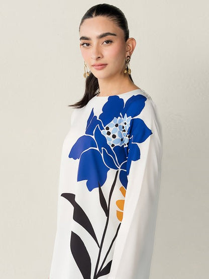 Blue Mirage – Floral Co-Ord Set (2-Piece)