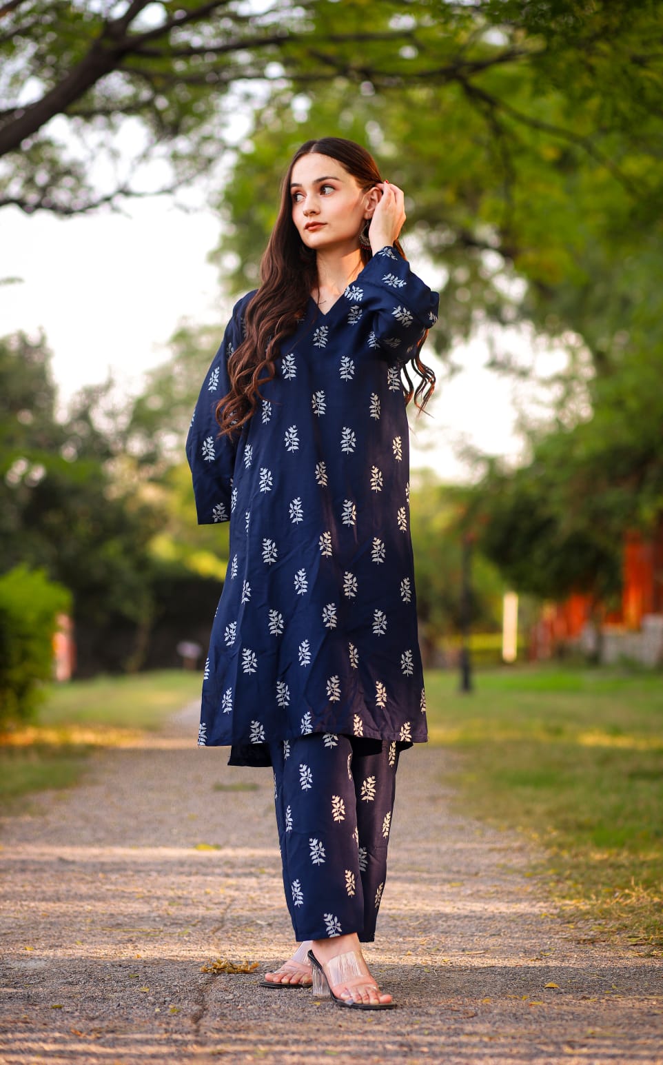 Saleha Stitched Printed 2-Piece Dress