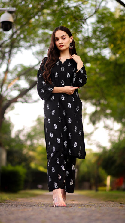 Saleha Stitched Printed 2-Piece Dress