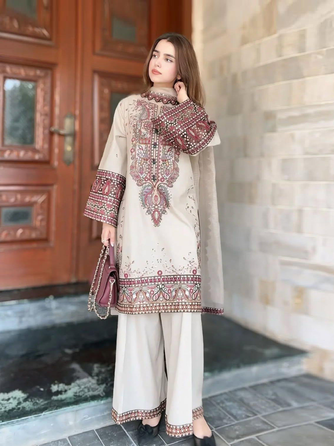 WINTER LUXURY FULLY EMB 3PC (Stitched)