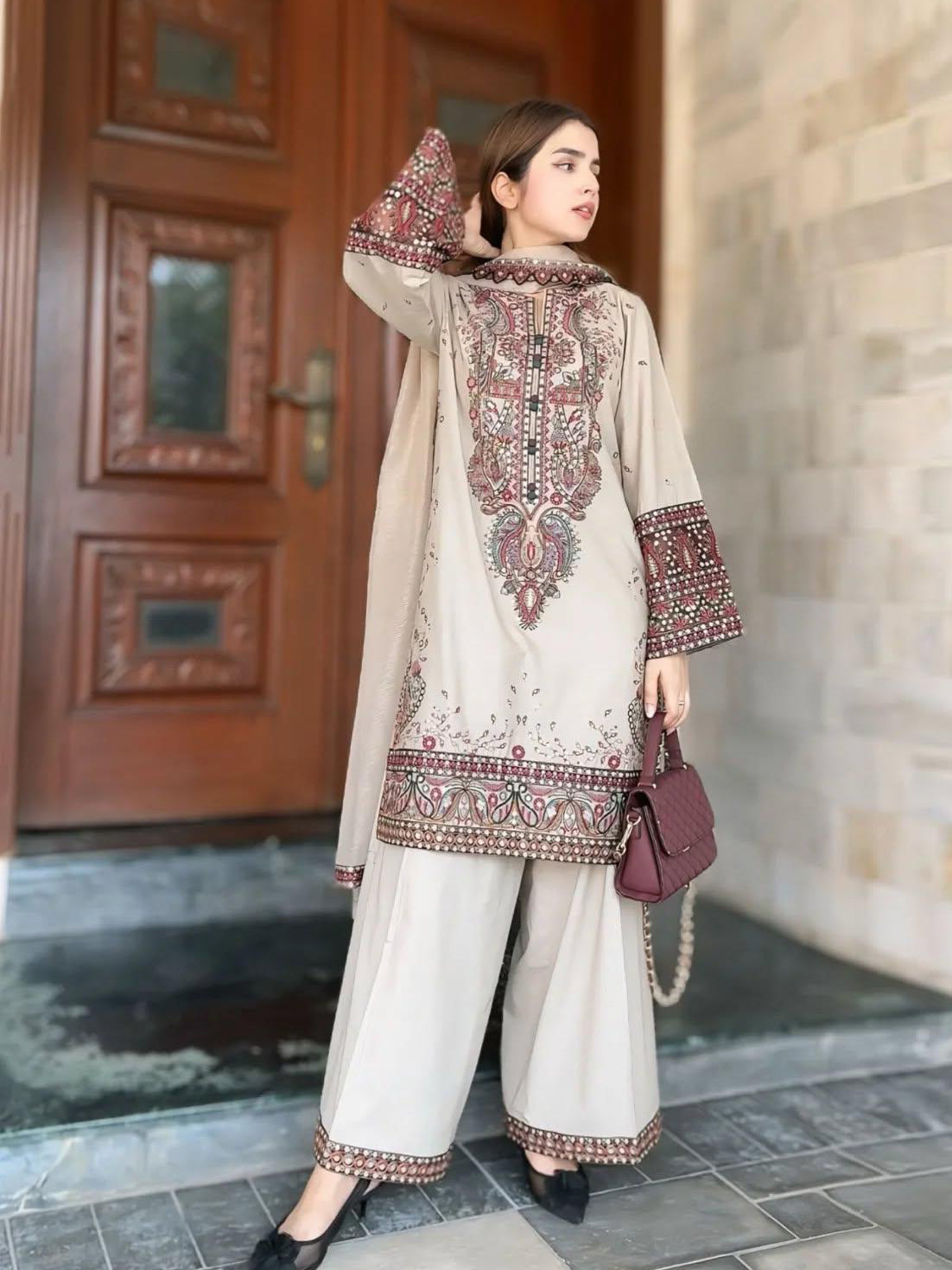 WINTER LUXURY FULLY EMB 3PC (Stitched)