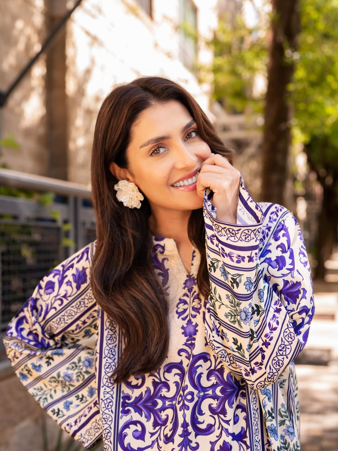 Aiza Kaftaan – Printed 2-Piece Dress