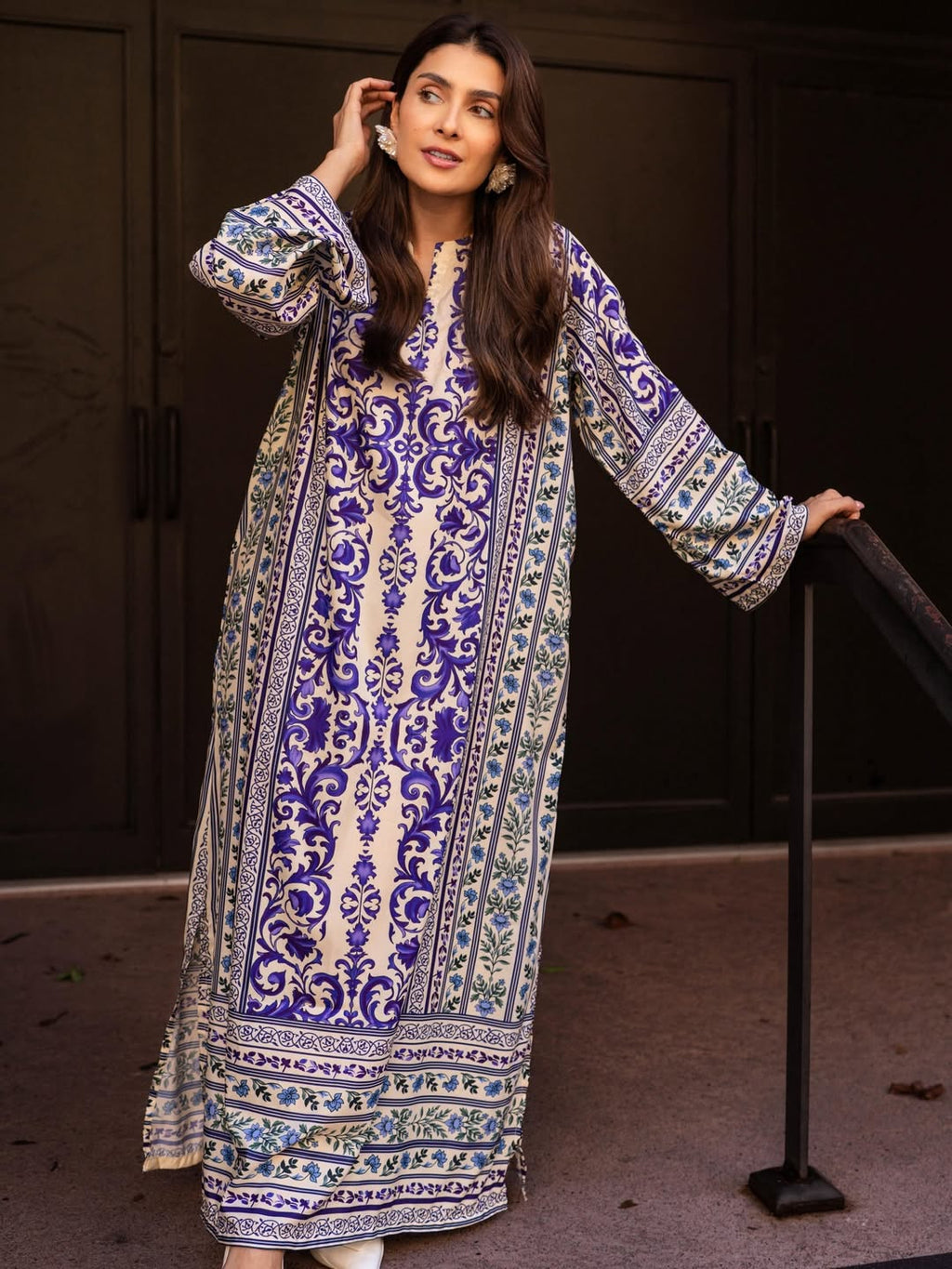 Aiza Kaftaan – Printed 2-Piece Dress