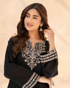 Black Pearl Embroidered Co-Ord