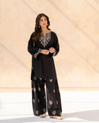 Black Pearl Embroidered Co-Ord