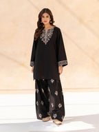 Black Pearl Embroidered Co-Ord