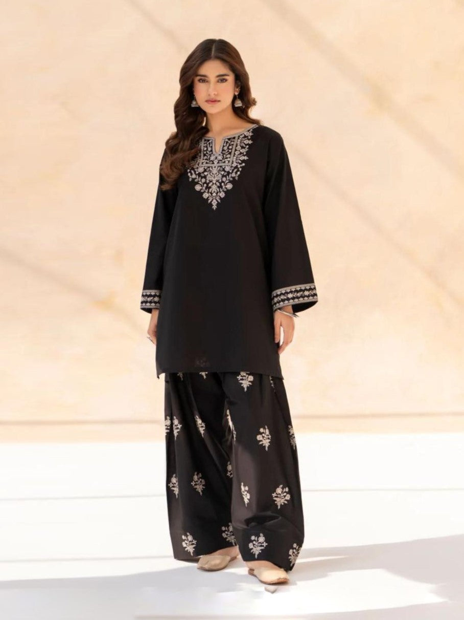 Black Pearl Embroidered Co-Ord