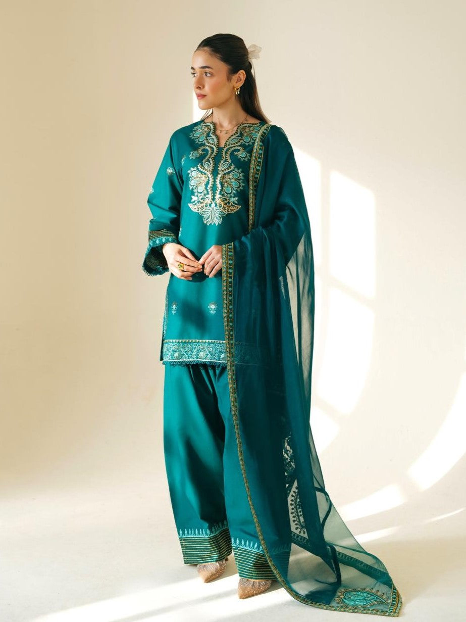 Aima – Luxury Embroidered Lawn 3-Piece Suit (Stitched)