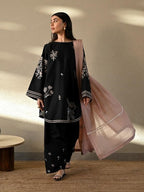 Zaib – Luxury Embroidered Co-Ord Set with Farshi Plazo