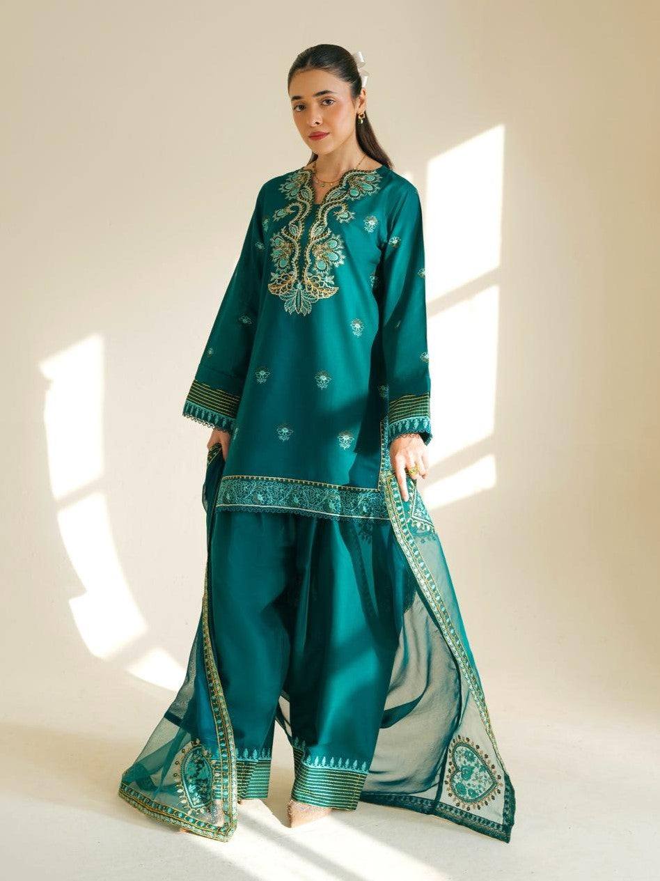 Aima – Luxury Embroidered Lawn 3-Piece Suit (Stitched)