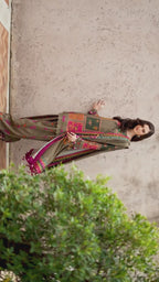 Arzoo – Floral Harmony Digital Printed 3 Piece Dress (Stitched)