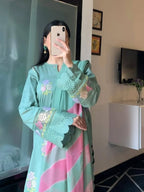 Anmol Blossom Emb 3PC – Luxury Embroidered Suit (Stitched)