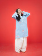 FIZA – Embroidered Pure Lawn 2-Piece (Shirt + Plazo)