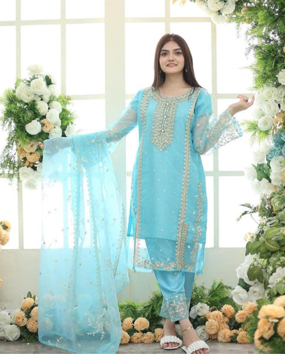 Tehzeeb Embroidered 3 Piece Stitched